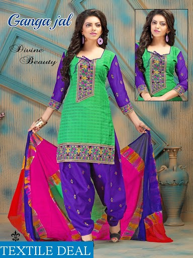 Gangajal work dress material